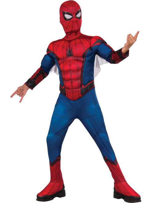 Boys Spider-Man Far From Home Blue And Red Spidey Suit Deluxe Costume