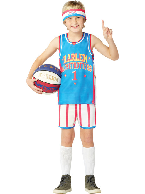 Child's Classic Harlem Globetrotters Basketball Uniform Costume