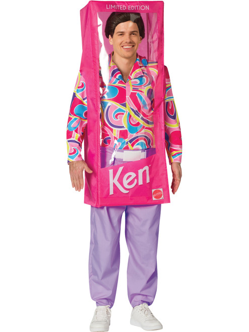 Adult Classic Barbie Ken Product Display Box Costume