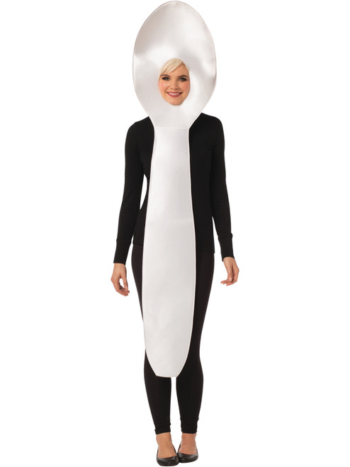 Adult White Spoon Eating Utensil Costume