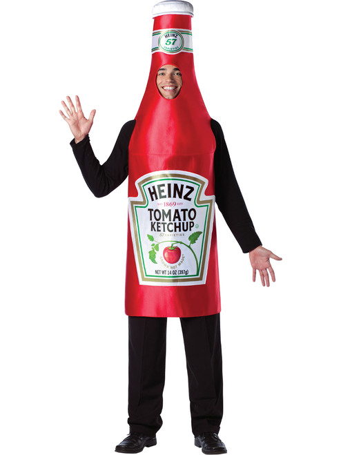 Adult Heinz Ketchup Classic Restaurant Bottle Costume