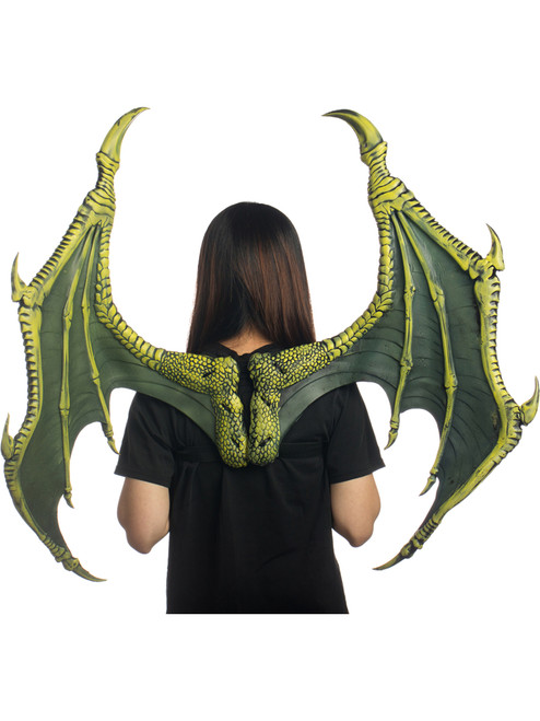 Supersoft Green Ultimate Dragon Wings Costume Accessory