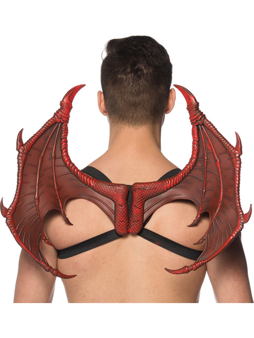 Supersoft Red Mini Dragon Wings Costume Accessory