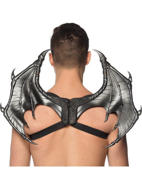 Supersoft Black Mini Dragon Wings Costume Accessory