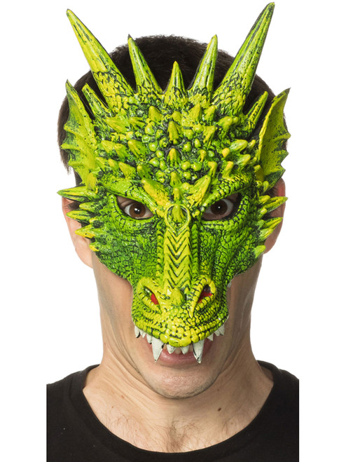 Supersoft Mythical Green Dragon Mask Costume Accessory