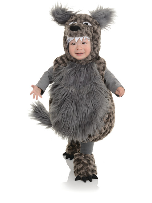 Belly Babies Plush Grey Wolf Toddler Costume