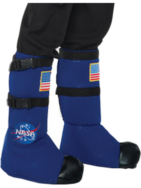 Child's Blue Astronaut Boot Tops Costume Accessory