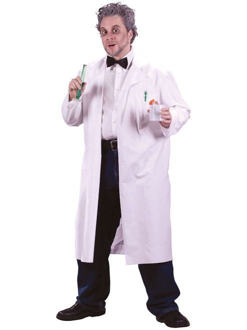 Mens Mad Scientist White Lab Coat Costume