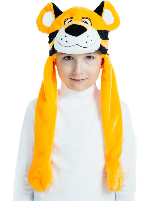 Cute Orange Tiger Animal Hat Child's Costume Accessory