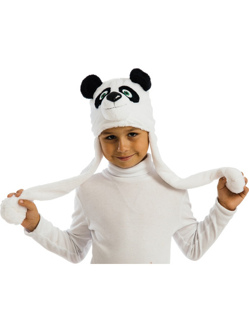 Cute White Panda Animal Hat Child's Costume Accessory