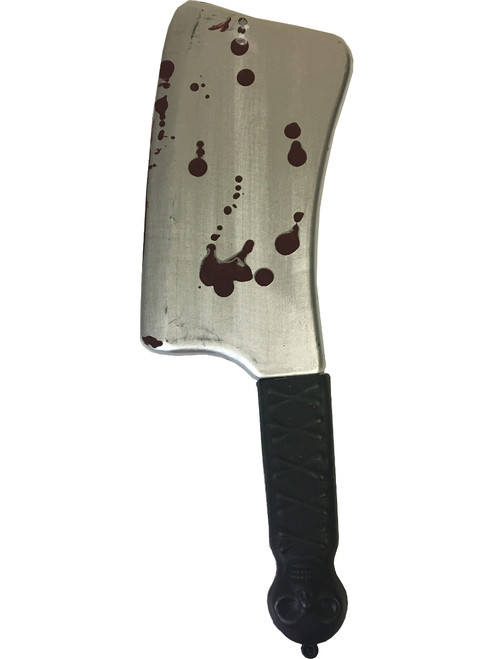 Blood Spatter Kitchen Cleaver Weapon Toy Costume Accessory