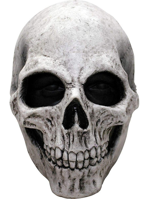 Adult's White Skeleton Skull Head Mask Costume Accessory
