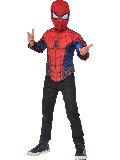 Boys Spider-Man Homecoming Stark Training Muscle Chest Costume