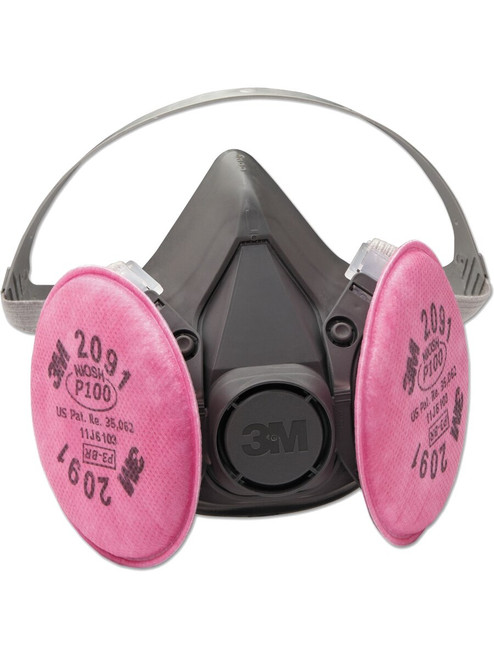 N95 Rated Half Face Particulate Respirator With 6 Filters