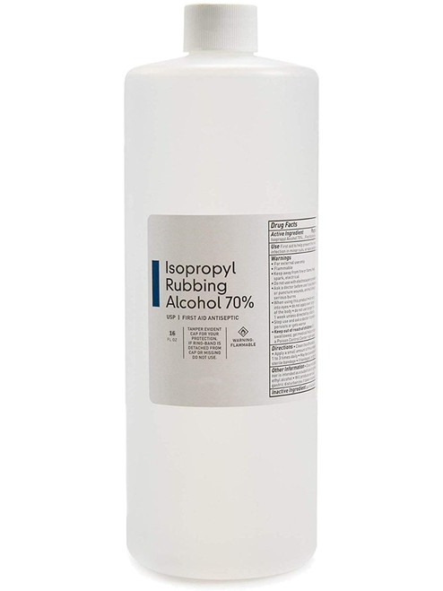16oz Bottle Of Isopropyl Rubbing Alcohol 70%