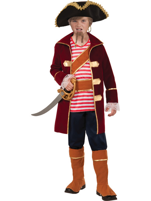 Swashbuckling Pirate Captain Boy's Costume