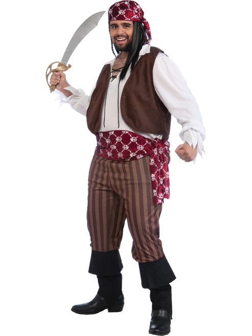 Shipwrecked Deckhand Pirate Men's Costume