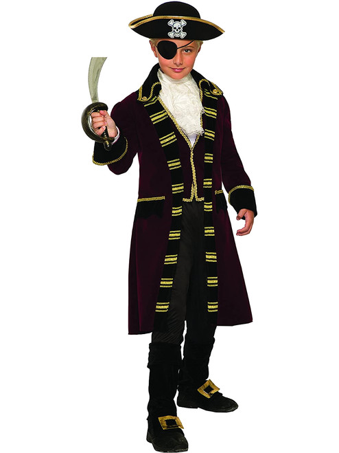 Swashbuckling Buccaneer Pirate Captain Boy's Costume