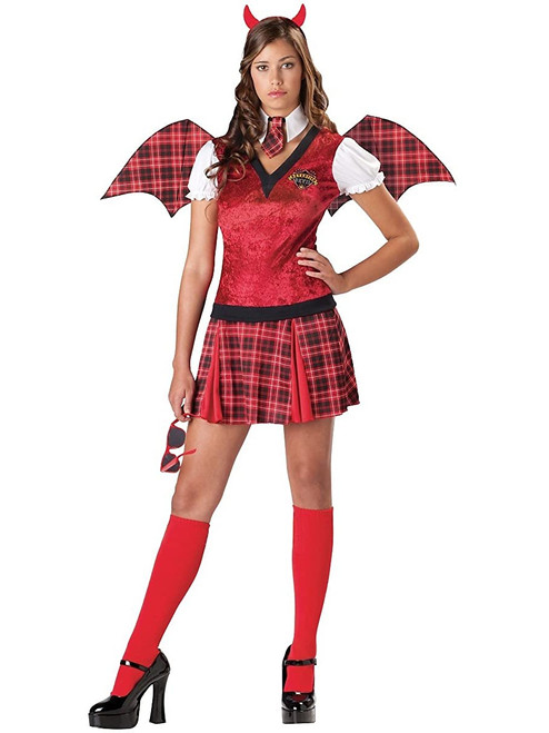 Private School Detention Devil Girl's Teen Costume