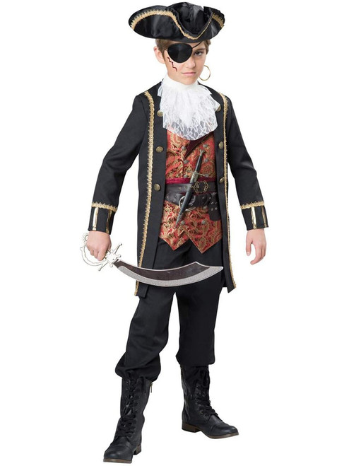 Seafaring Pirate Captain Scurvy Boy's Costume