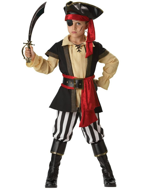 Seafaring Pirate Scoundrel Boy's Costume