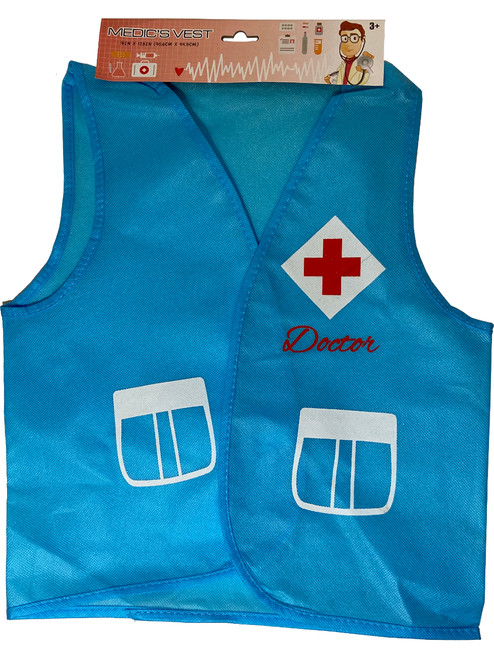 Child's Blue Doctor Vest Costume Accessory