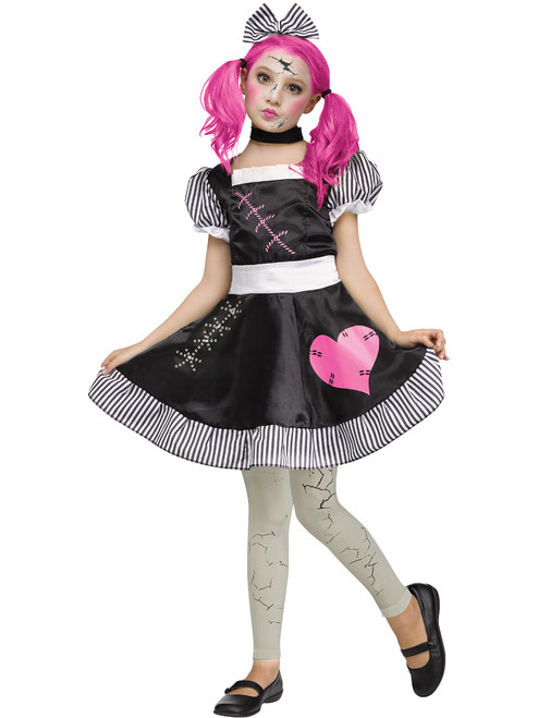 Broken Porcelain Doll Girl's Costume