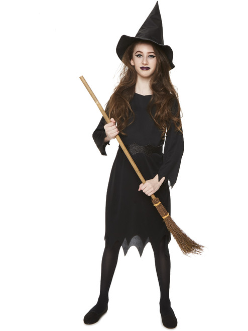 Classic Halloween Night Witch Girl's Costume