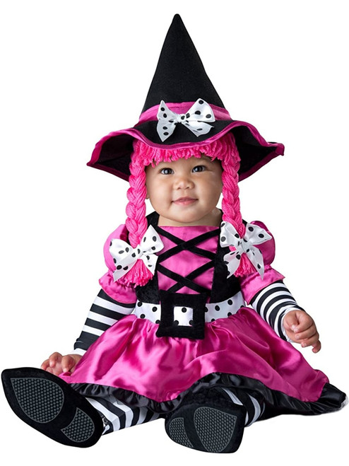 Child's Cute Pink Wee Witch Baby Costume