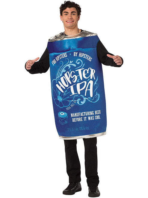 Adult Hipster IPA Beer Can Costume