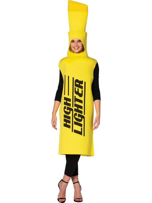 Adult Yellow Highlighter Costume