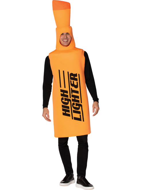 Adult Orange Highlighter Costume