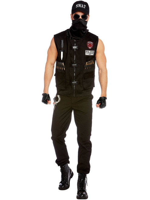 Adult's Mens Spec Ops Tactical SWAT Team Member Costume