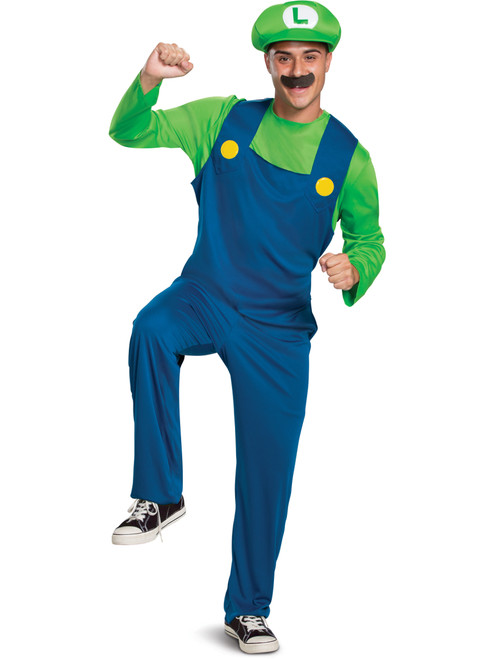 Super Mario Brothers Classic Luigi Men's Costume