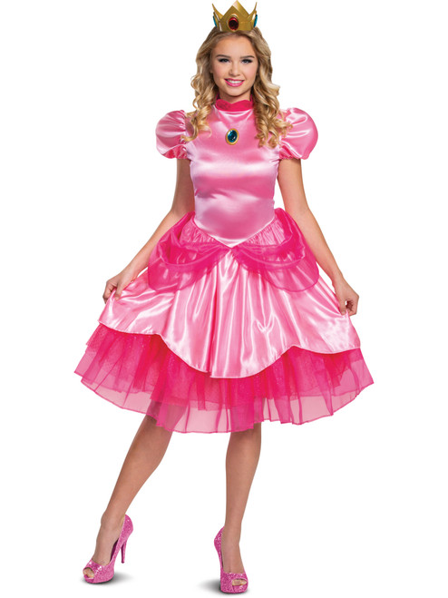 Super Mario Brothers Princess Peach Deluxe Women's Costume