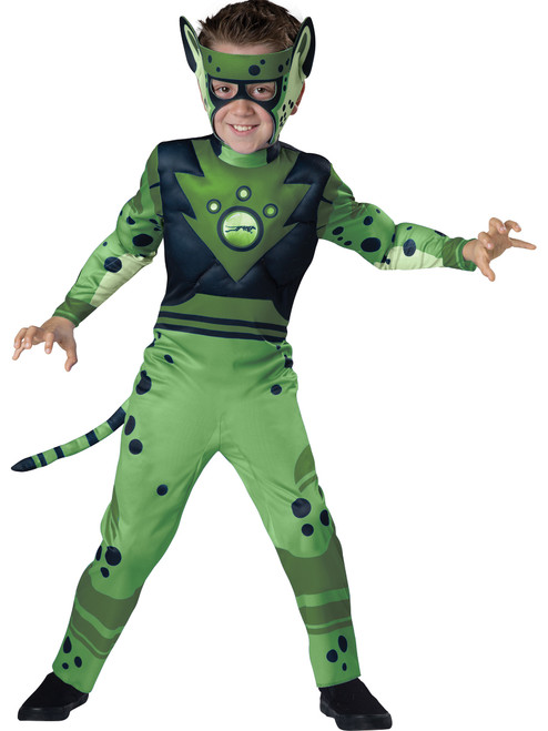 Wild Kratts Green Cheetah Padded Boy's Costume