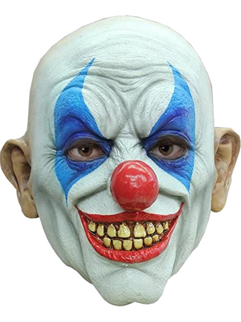 Adult's Blue Jester Head 3/4 Mask Costume Accessory