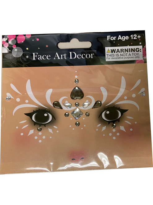 Face Art Heart Gems And Face Stick Ons Costume Accessory