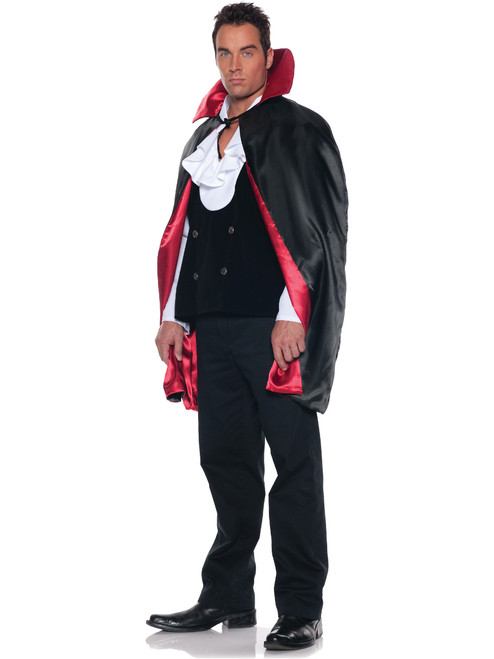 Adult's Gothic Vampire Black 44" Cape Costume Accessory