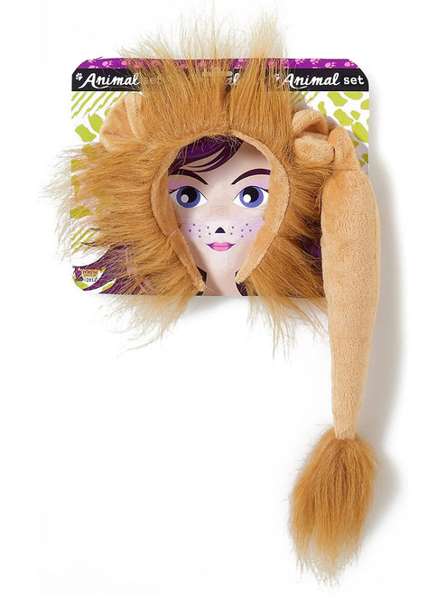 Adult's Lion Animal Costume Accessory Set