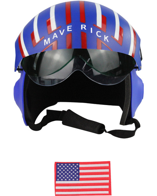 Adult's Air Force Combat Pilot Blue Maverick Helmet Costume Accessory