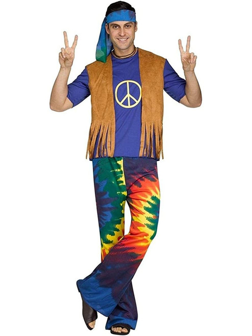 60s Peace Groovy Guy Men's Costume