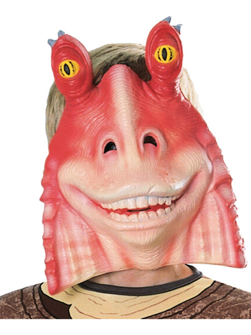 Child's Plastic Jar Jar Binks Star Wars Mask Costume Accessory