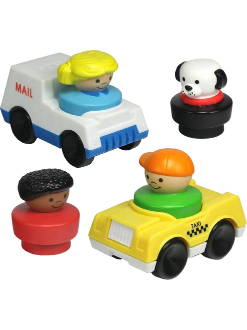 Fisher-Price Little People Mail And Taxi Figures Playset