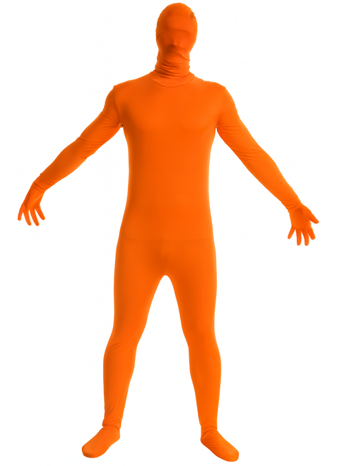 Basic Orange Spirit Bodysuit Men's Costume