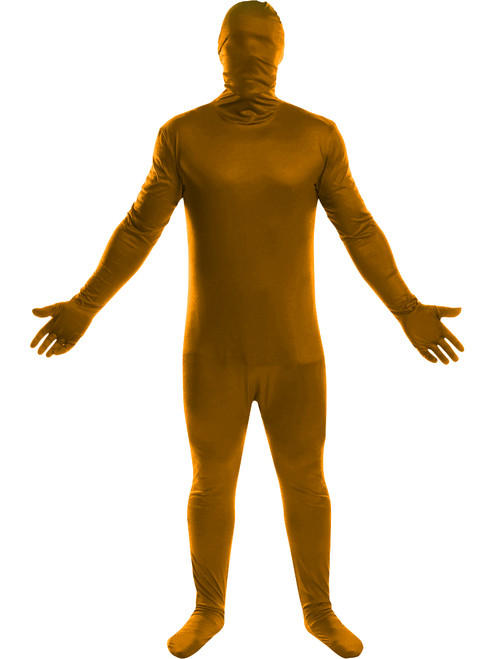 Basic Orange Spirit Bodysuit Men's Costume
