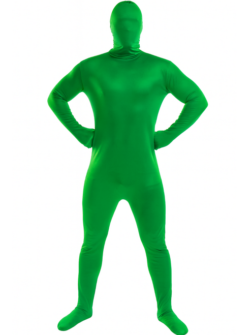 Basic Green Spirit Bodysuit Men's Costume