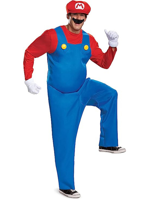 Deluxe Super Mario Brothers Men's Mario Costume