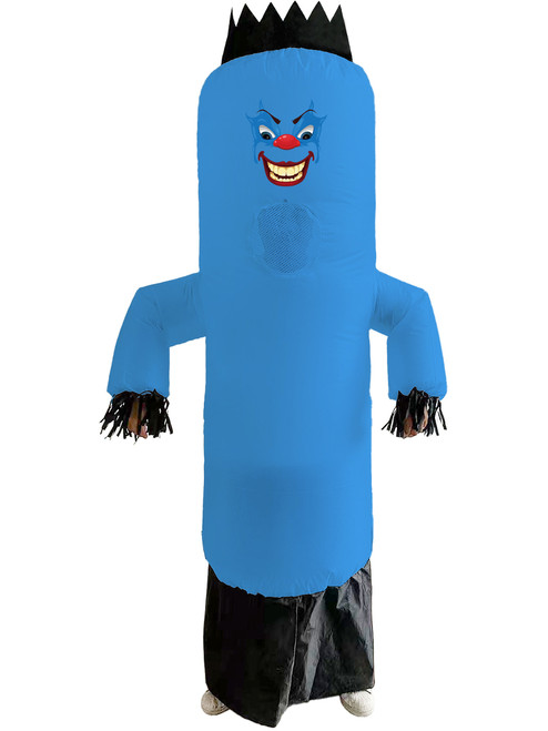 Adult's Blue Inflatable Create A Face Air Dancer Costume