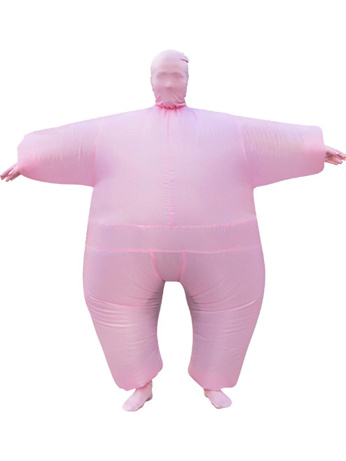 Adult's Large Man Inflatable Pink Bodysuit Costume
